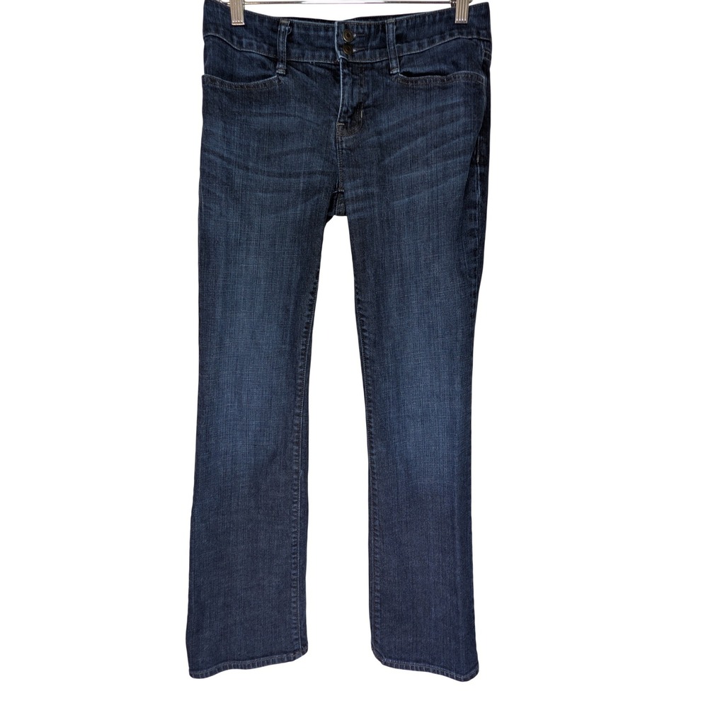 Vintage GAP Low Rise Curvy Bootcut Flare‎ Jeans Womens 6L Blue Y2K Stretch Denim